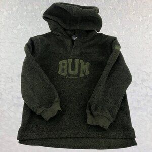 B.U.M. Equipment Vintage Kids Forest Green Pullover Hoodie Sweatshirt Size 5T
